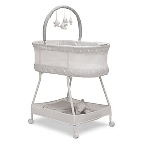 Delta Children Wave Vibrating Bassinet with Toy Bar
