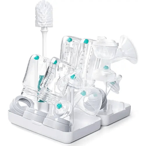 Termichy Travel Baby Bottle Drying Rack, Compact Size with Large Capacity for Working Mom, Visit Families, Friends or Camping with Baby Teal