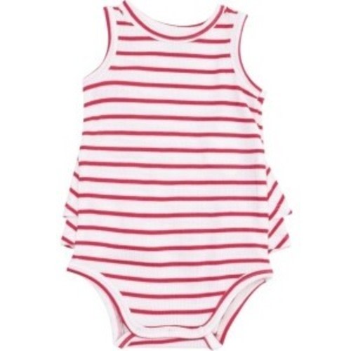 Ruffle Tank Bubble, Stripe Vintage Red - Angel Dear | Maisonette