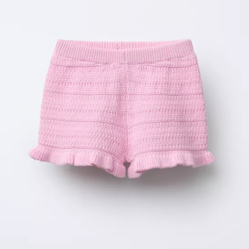 OPENWORK KNIT SHORTS - Pink | ZARA United States