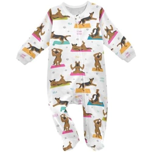 vvfelixl Bernese Mountain Dog Baby Sleepers For Girl Boys Newborn Baby Play One-Piece Footies For 0-24 Months