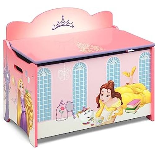 Delta Children Caja de juguetes de lujo, princesa Disney