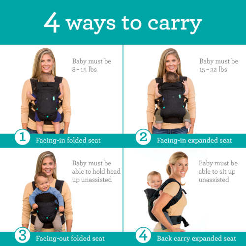 Flip™ 4-in-1 Convertible Carrier, Black – Infantino