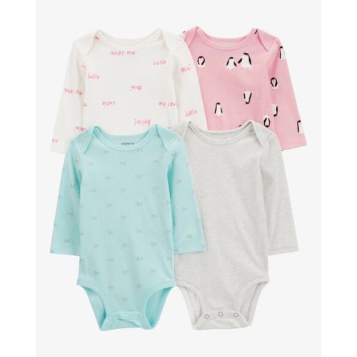 Baby 4-Pack Long-Sleeve Original Bodysuits - Carter's | Carter's