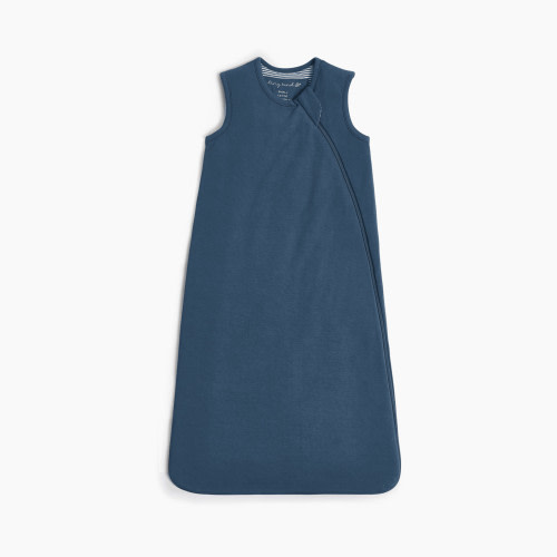 Tiny Kind Bamboo Wearable Sleep Bag 1.0 TOG - Navy, Small (0-6 Months)