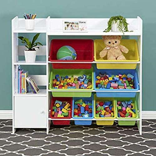 Sturdis Kids Toy Storage Organizer with Kids Toy Shelf and Multi Toy Bins – Perfect Toy Storage Solution - Your Kids Will Have Fun and You Will be Free from Messes!