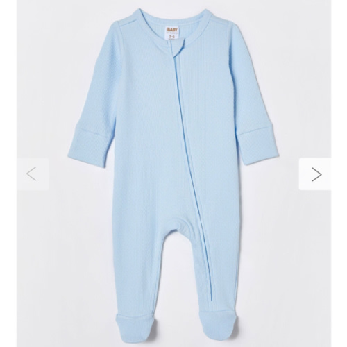 Organic Pointelle Zip All In One Romper