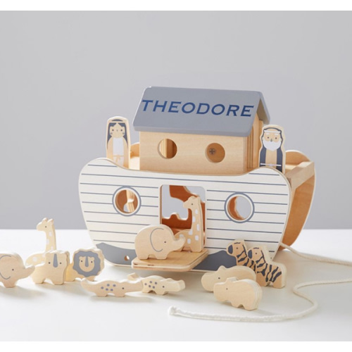 Noahs Ark Wooden Toy Set
