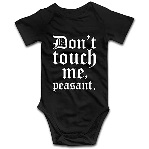 Don't Touch Me Peasant-Baby Onesie Outfit Boys Girls Romper Short Sleeve/Sleeveless/Long Sleeve Bodysuit