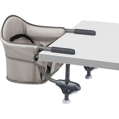 Chicco Caddy Hook-On Chair, Portable High Chair for Babies and Toddlers, for Children up to 37 lbs., Lightweight, Compact Fold | Nature/Grey