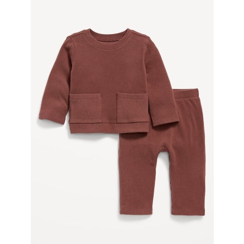 Ribbed Pocket T-Shirt and Pants Set for Baby | Old Navy