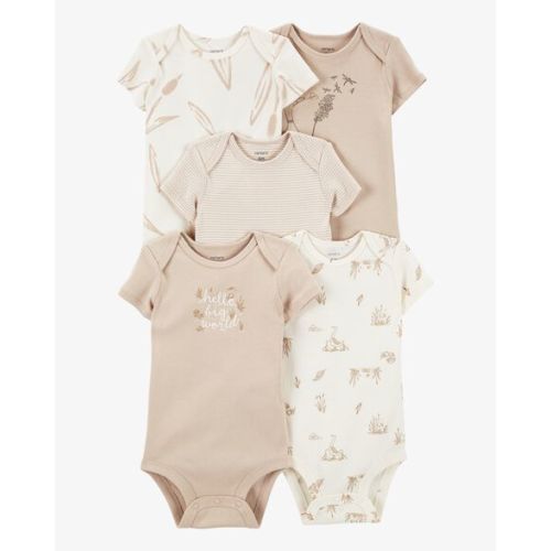 Baby 5-Pack Short-Sleeve Bodysuits - Carter's | Carter's