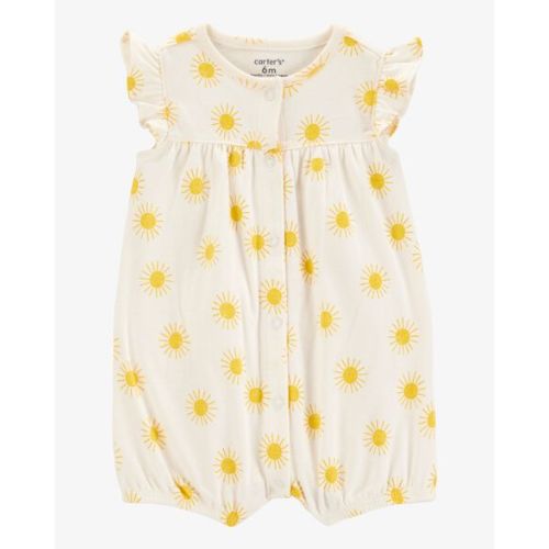 Baby Sun Cotton Short-Sleeve Romper - Cream - Carter's | Carter's