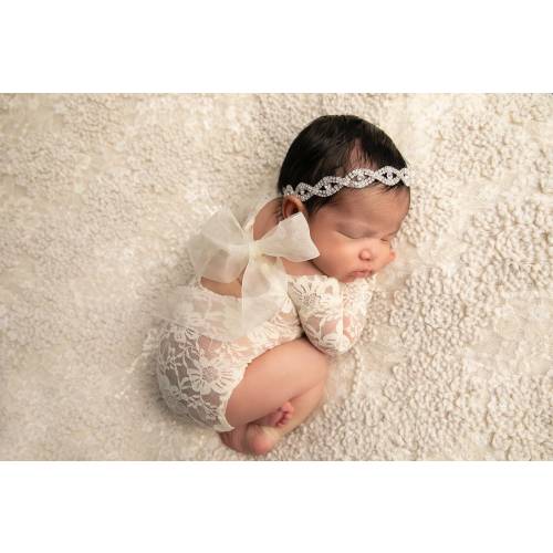 Newborn Girl Lace Romper, Newborn Girl Outfit, Newborn Photo Outfit, Newborn Baby Girl Props, Newborn Photography Prop, Newborn Lace Romper