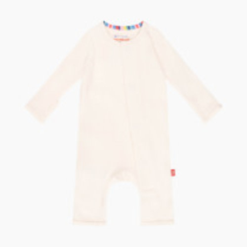 Magnetic Me Cotton Coverall - Whipped Cream, 3-6 M