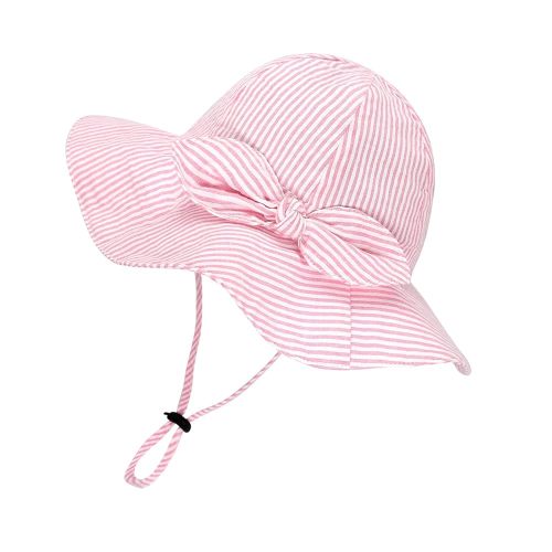 Toddler Kids Baby Girl Sun Hat Floppy Cotton Summer Hat 50+ SPF Protective