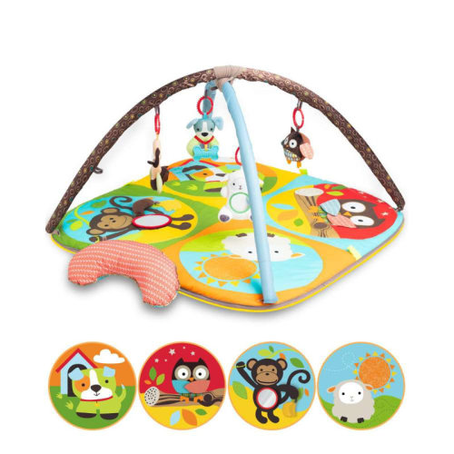 Keeygo Baby Play Mat Zoo Theme Sensory Infant Toys Keep Baby Occupied Toddler Activity Gym Develop Neck Strength Play Gym For Babies 0-6 Months Washable Baby Gyms & Playmats | Wayfair