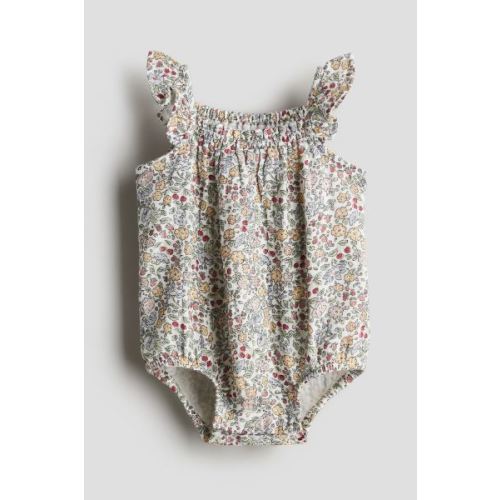 Patterned Muslin Romper Suit