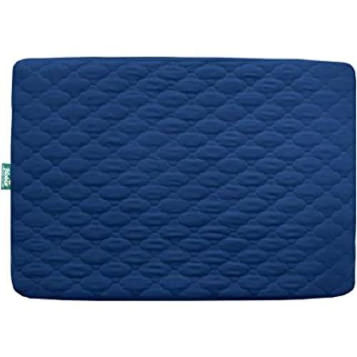 Pack and Play Mattress Protector Sheets Fitted Waterproof Pack and Play Mattress Pad Cover, Compatible with Graco Pack n Play & Dream On Me & Pamo Babe, Playpen/Playard Sheet Quilted, Navy, 39" x 27"