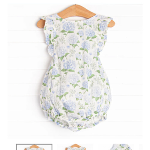 Hydrangea Blooms Muslin Bubble, Blue – Stitchy Fish