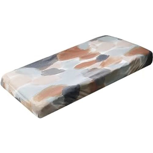 Premium Knit Diaper Changing Pad Cover"Picasso" by Copper Pearl