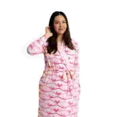 Paris Hilton x Monica + Andy Maternity Organic Cotton Lounge Robe, Sizes XS-XXL