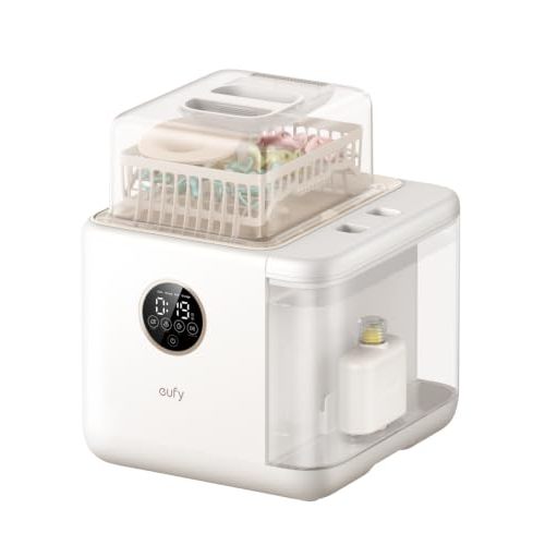 eufy Security S1 Pro Baby Bottle Washer, Sterilizer and Dryer, Built-in Water Softener, Largest 10-Bottle Capacity, 3D HydroBlast Cleaning, 212°F Steam Sterilizer, Fast Drying, Smart App Control | Baby Bottle Washer, Sterilizer and Dryer