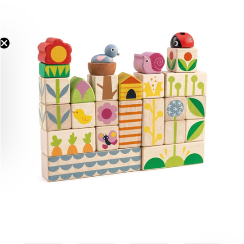 Wooden Garden Themed Building Blocks | Eartheasy.com