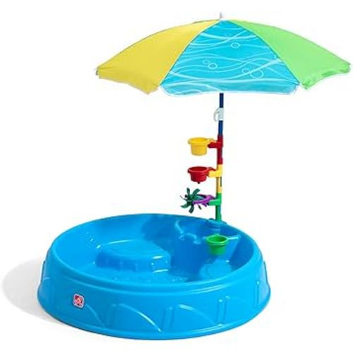 Step2 Play & Shade Pool for Kids, Outdoor Summer Pool with Umbrella