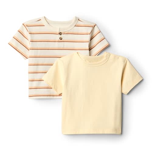 Amazon Essentials x Sofia Grainge Toddlers and Baby Boys' Short Sleeve T-Shirts, Pack of 2