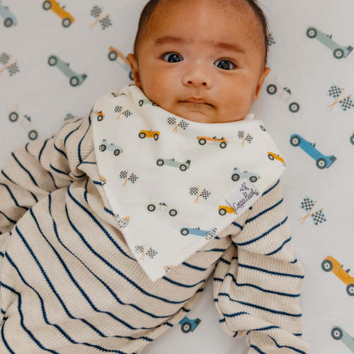 4 Pack Baby Bandana Bibs - Speedster