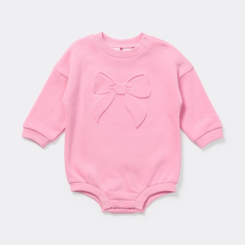 Dymples Baby Bow Slouch Romper - Pink