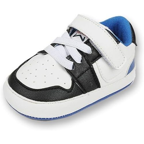 Clowora Unsex Baby Shoes Boys Girls Infant Sneakers Non-Slip Soft Rubber Sole Toddler Crib First Walker Lightweight Shoes