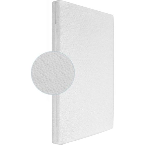 Mini Crib Mattress, 2-Stage Dual Firmness with High Density Support Foam and Cooling Gel Memory Form, 38 x 24inch Mini Mattress for Crib with Ultra-Soft Jacquard Cover, Washable, White