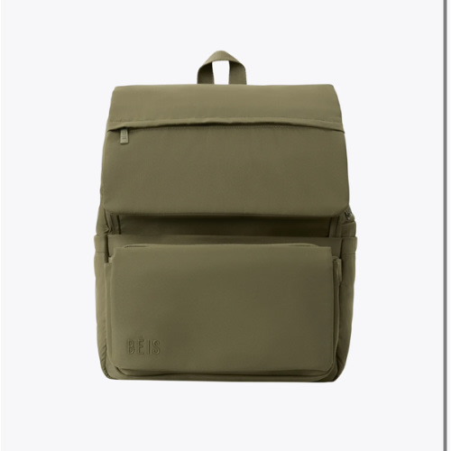 BÉIS 'The Ultimate Diaper Backpack' in Olive - Green Backpack Diaper Bag