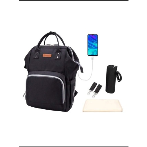 Diaper Bag Changing Bag Backpack Nappy Bag Large Capacity Multi-Function Diaper Bag Waterproof Travel Backpack Nappy Tote Bags For Baby Care Stylish And Durable With 3 Insulated Pockets Changing Mat Stroller Strap
