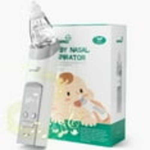 Grownsy Rechargeable Baby Nasal Aspirator, Electric Nose Sucker & Mucus Cleaner for Kids, Adults, White