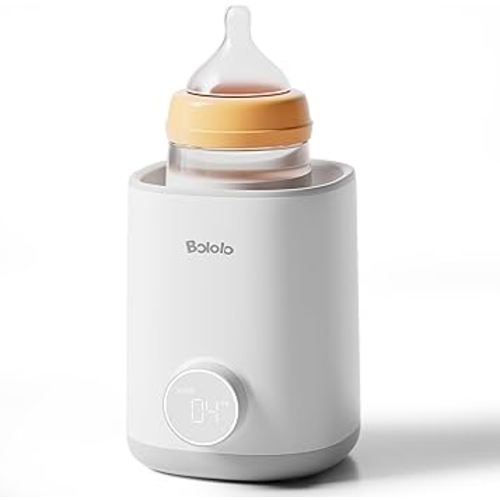 Consistent Baby Bottle Warmer -Never Overheat- Fast & Even Heat for Breastmilk & Formula, Accurate Temp Control with Smart Chip, Easy to Use, BPA Free, Night Light, Milk Warmer for All Bottles