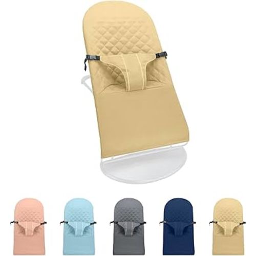 Fabric Seat for Bouncer - for BabyBjorn Replacement Cover Compatible with BabyBjörn Bouncer Bliss, Machine Washable (Beige)