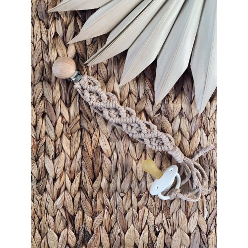 Boho Baby Pacifier Clips — Meraki Macrame