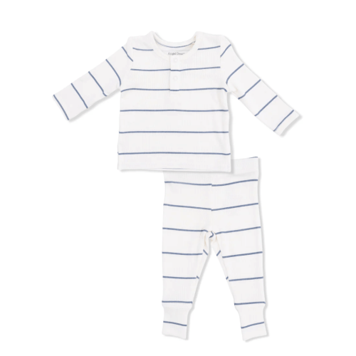 Vintage Stripe - Long Sleeve Henley and Pant
Size: 12-18M