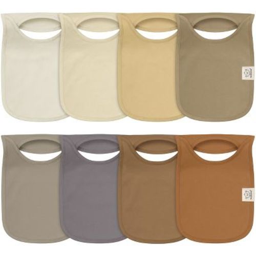 KeaBabies 8-Pack Hallo Baby Drool Bibs , Baby Bibs for Boys, Girls, Pull-on Bibs for Baby Boy, Baby Girl, Baby Bib Unisex (Terracotta)