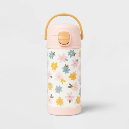 Kids' 12oz Lightening Bolts Stainless Steel Portable Drinkware Water Bottle Green - Pillowfort™: Toddler Cup, Kids Tumbler
