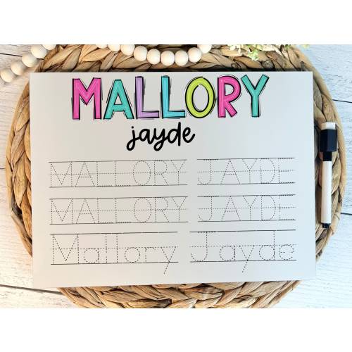 Kids Personalized Tracing Board, Name Board, Educational Boards, I can write my name, Montessori, Name Tracing, Letter Tracing