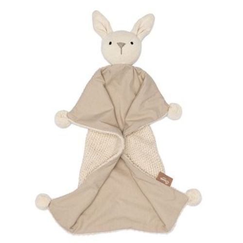 Avery Organic Cotton Baby Lovey Blanket (Ollie The Bunny)