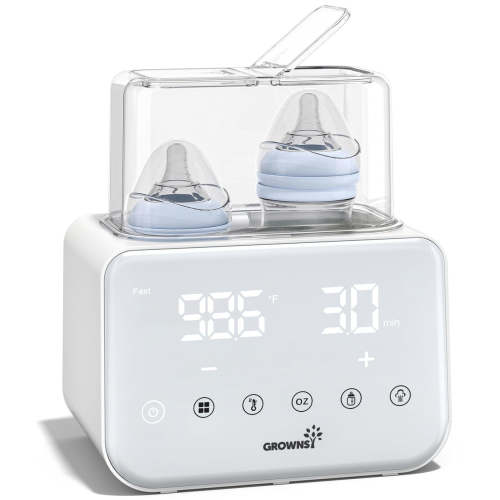 Fast Double Bottle Warmer | 10-in-1 Temp Control – GROWNSY