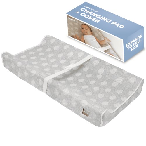 Jool Baby Changing Pad, Gray, 31.25 x 16 in, Waterproof Cover