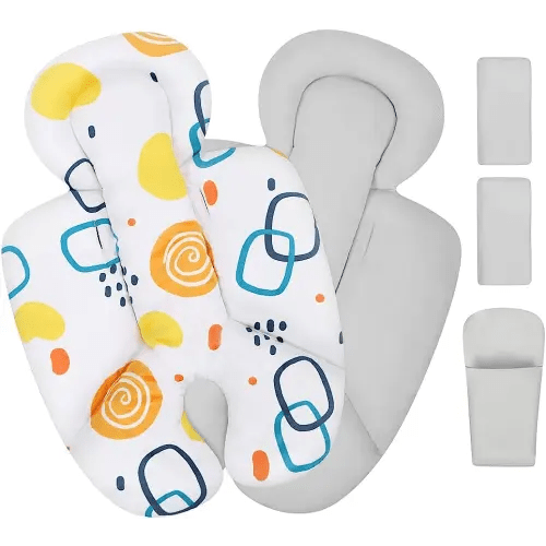 Infant Insert, Compatible with 4Moms RockaRoo and MamaRoo, Includes 3 Strap Pad, Breathable Mesh Fabric, Plush Soft Newborn Insert with Head and Body Support