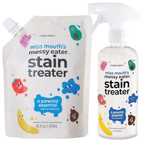 Miss Mouth's Messy Eater Stain Treater - 16oz Spray and 16oz Refill Pouch