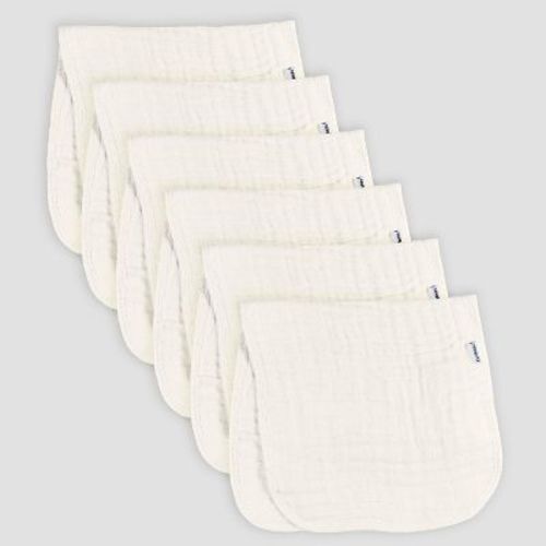Gerber Baby 6pk Burpcloths - Off-white